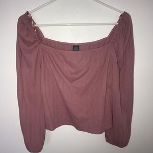 Crop top pink shirt
